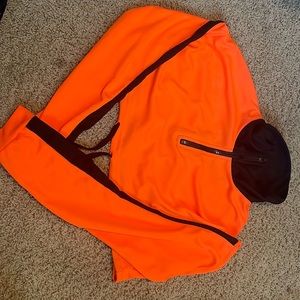 A orange crop shirt, from fashion nova, worn twice, orange-black